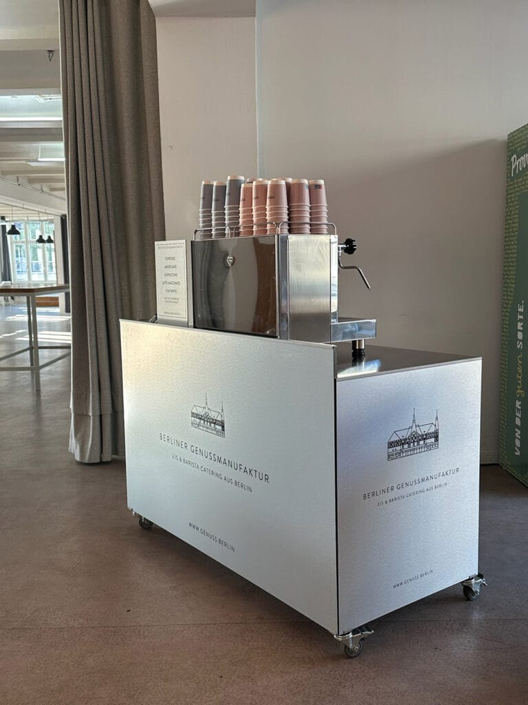 TheCoffeeCatering - Live Barista at your event - your company branding - Berliner Genussmanufaktur