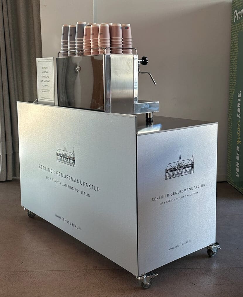 thecoffeecatering_barista-maschine_event_1 Coffee Catering in Berlin - this one of our barista stations